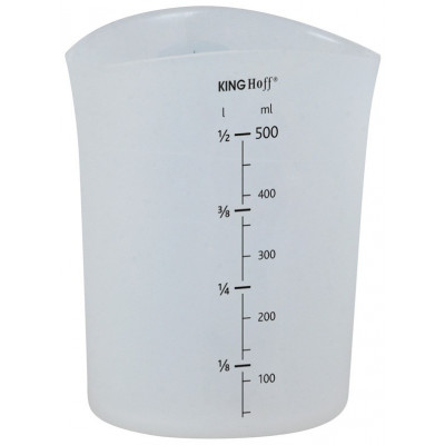 Flexible silicone measuring cup, 500ml Kinghoff