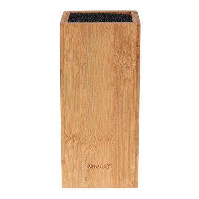 Blok na noże, bambus 10,5x10,5x23cm Kinghoff