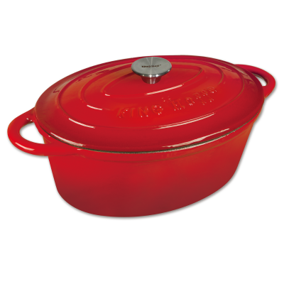 Roasting pot, 33cm 6.2l, red KingHoff