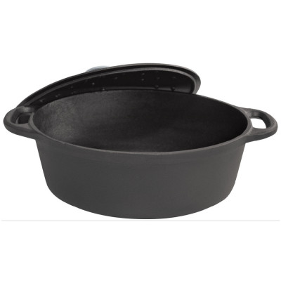 Roasting pot, 33cm, 6.2l, black Klausberg