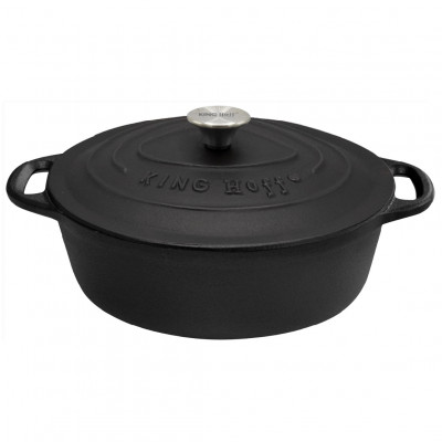 Roasting pot, 33cm, 6.2l, black Klausberg