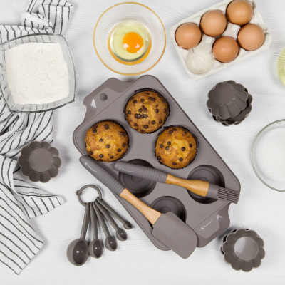 5 elementowy zestaw silikonowy do pieczenia muffinek
