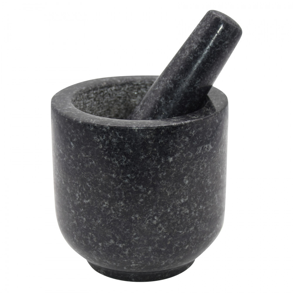 Mortar and pestle, grey, ø15,5cm, set of 2 elements KINGHoff