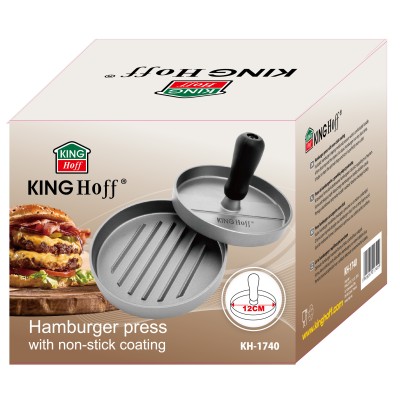 Hamburger press for meat, aluminum, Ø12 cm KINGHoff