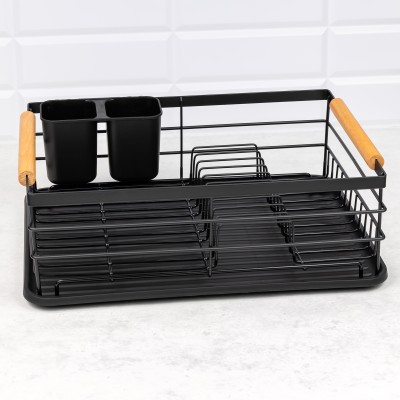 Dish drying rack, steel, black KINGHoff