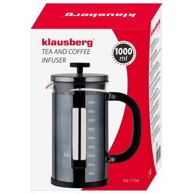 Tea infuser, 1l, graphite-color Klausberg