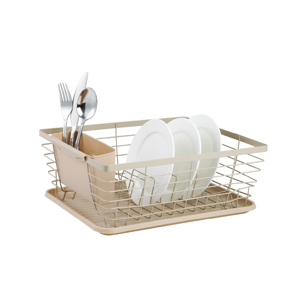 Dish dryer, steel-plastic, beige KINGHoff