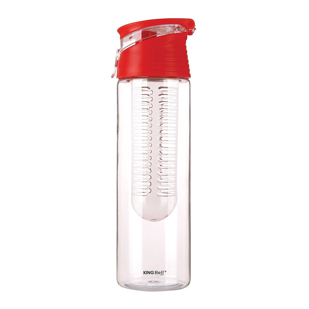 Butelka do wody z wkładem, tritan 0,8l, rózne kolory Kinghoff