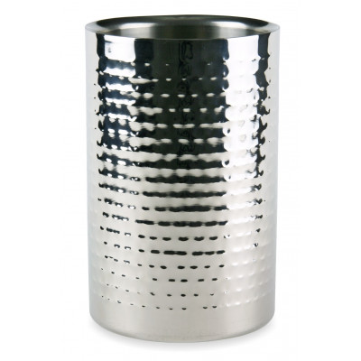 Double wall wine cooler - hammered finish, steel Ø12cm Kinghoff