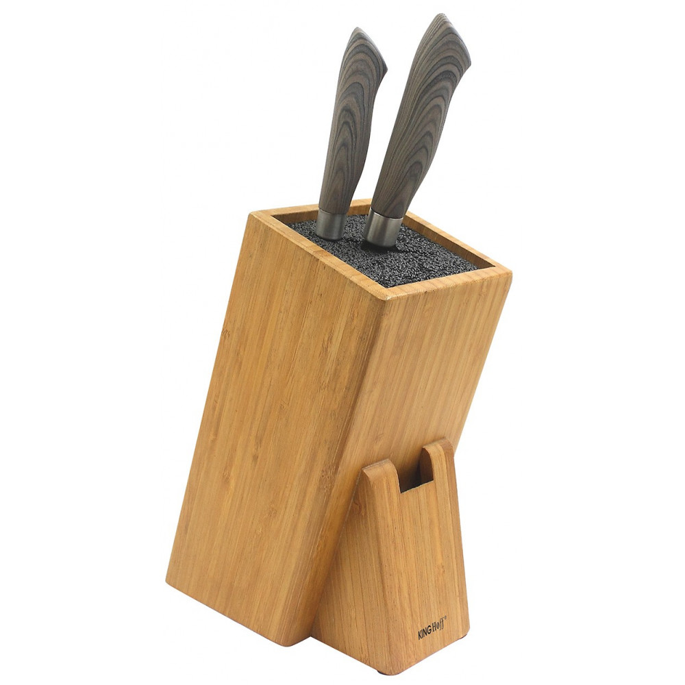 Blok na noże, bambus 10,5x10,5x25cm Kinghoff