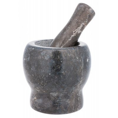 Mortar and pestle, stone, set of 2 elements, ø10x10cm Kinghoff
