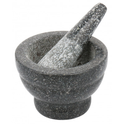 Mortar and pestle, stone, set of 2 elements, ø8,5x5cm Kinghoff