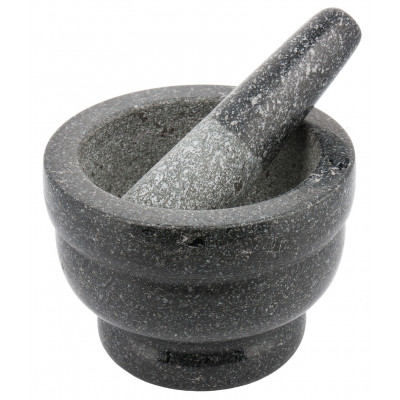 Mortar and pestle, stone, set of 2 elements, ø14x8cm Kinghoff